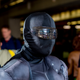 A Snake Eyes cosplayer